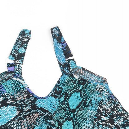 Boohoo Womens Multicoloured Animal Print Polyester Camisole Tank Size 6 Scoop Neck - Snake Print