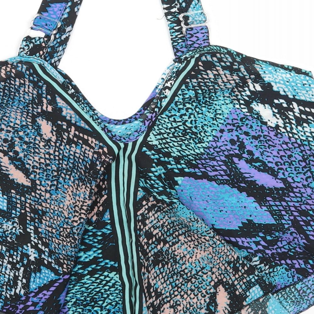 Boohoo Womens Multicoloured Animal Print Polyester Camisole Tank Size 6 Scoop Neck - Snake Print