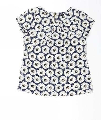 Womens UK Size 8 K&D London Blue Basic Blouse