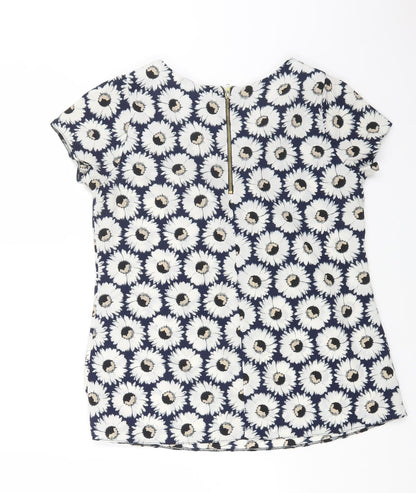 Womens UK Size 8 K&D London Blue Basic Blouse