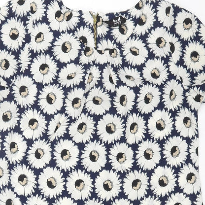 Womens UK Size 8 K&D London Blue Basic Blouse