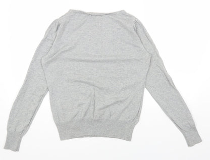 Womens UK Size 12 NEXT Grey Basic T-Shirt