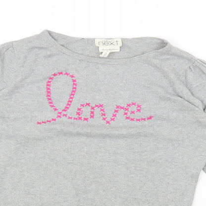 Womens UK Size 12 NEXT Grey Basic T-Shirt