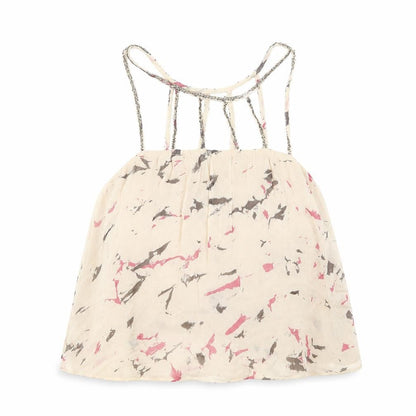 Womens UK Size 8 Preworn Beige Cropped Tank