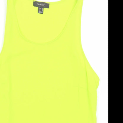 Primark Womens Green Polyester Basic Tank Size 12 Scoop Neck