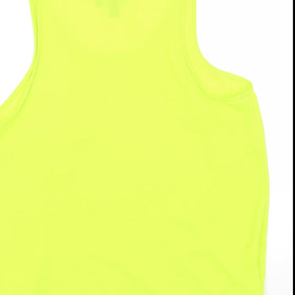 Primark Womens Green Polyester Basic Tank Size 12 Scoop Neck