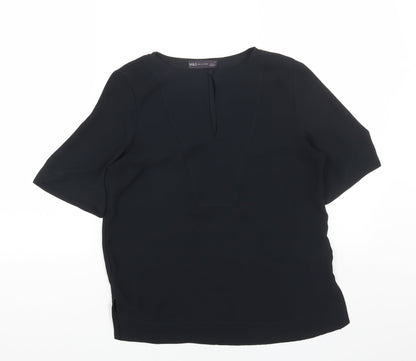 Womens UK Size 6 Marks and Spencer Black Basic Blouse