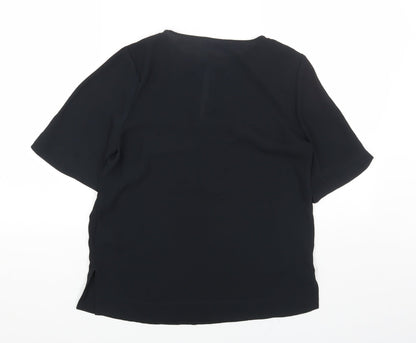 Womens UK Size 6 Marks and Spencer Black Basic Blouse