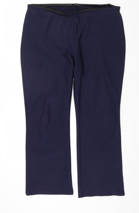 Originals Womens Blue Polyester Jogger Trousers Size 18 L28 in Regular