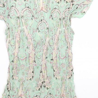 Womens UK Size S Violet & Claire Green Basic Blouse