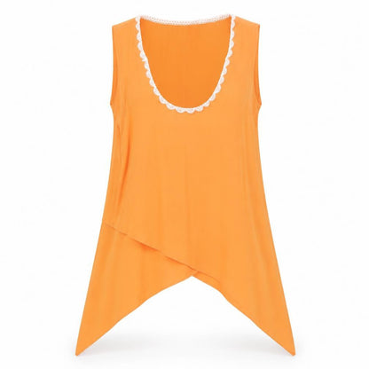 Womens UK Size 12 Julien Macdonald Orange Basic Blouse