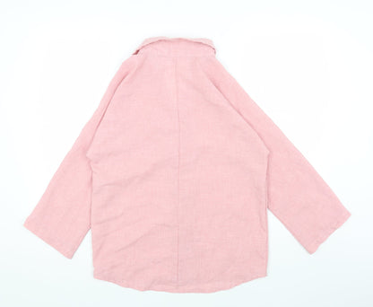 Womens UK Size S Zanzea Pink Basic T-Shirt