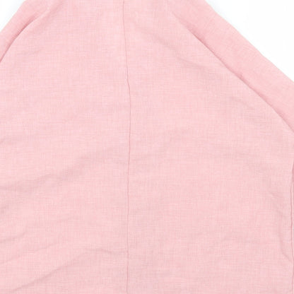 Womens UK Size S Zanzea Pink Basic T-Shirt