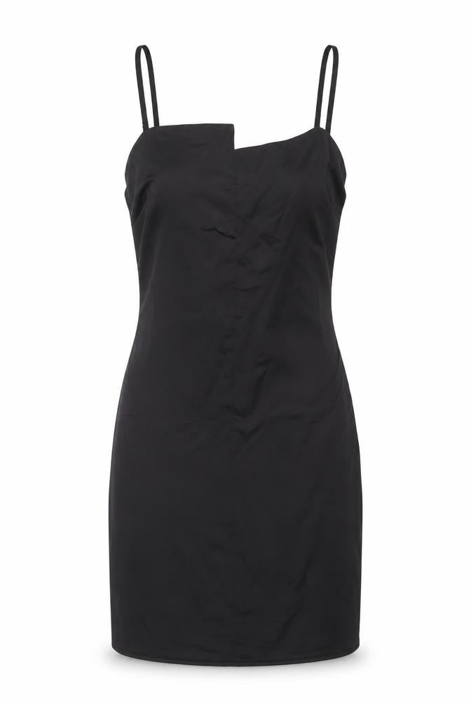 Missguided Womens Black Polyester Bodycon Size 8 Square Neck Zip