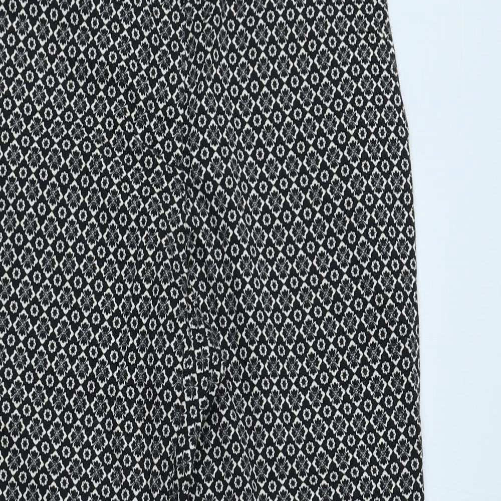 Womens UK Size 8 Oasis Regular Fit  Black Trousers