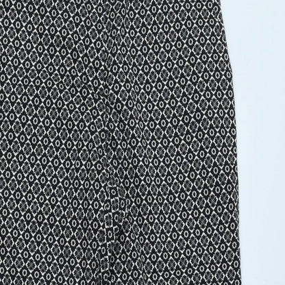 Womens UK Size 8 Oasis Regular Fit  Black Trousers