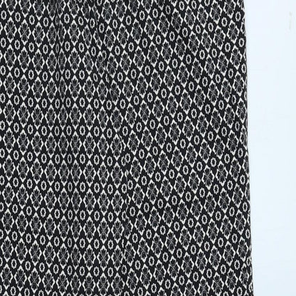 Womens UK Size 8 Oasis Regular Fit  Black Trousers