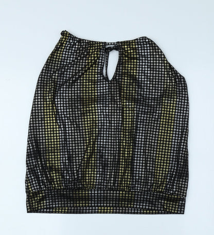 Womens UK Size 12 New Look Black Basic Blouse