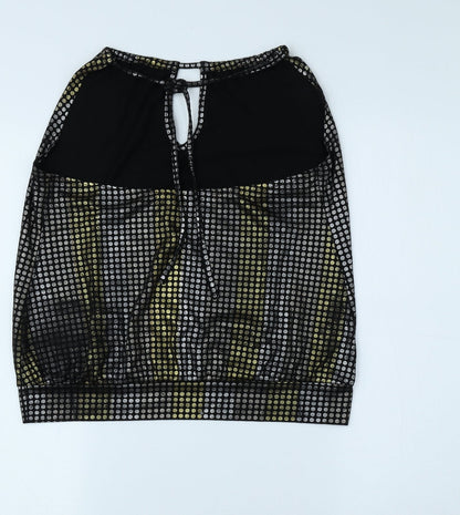 Womens UK Size 12 New Look Black Basic Blouse