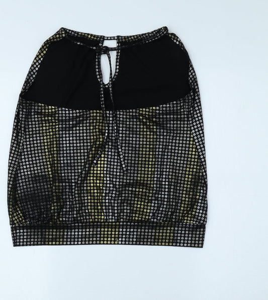 Womens UK Size 12 New Look Black Basic Blouse