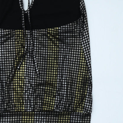 Womens UK Size 12 New Look Black Basic Blouse
