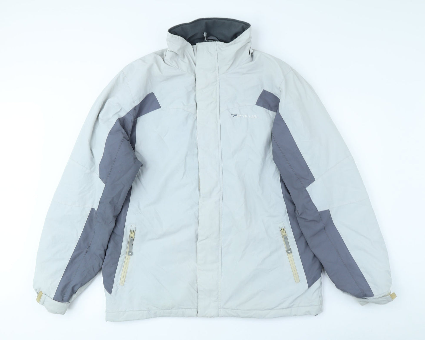 Mens UK Size S Parallel Grey Rain Coat
