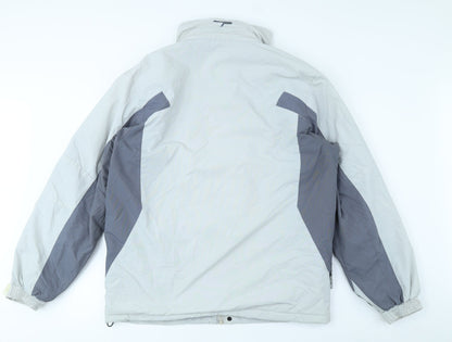 Mens UK Size S Parallel Grey Rain Coat