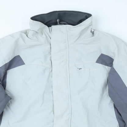 Mens UK Size S Parallel Grey Rain Coat