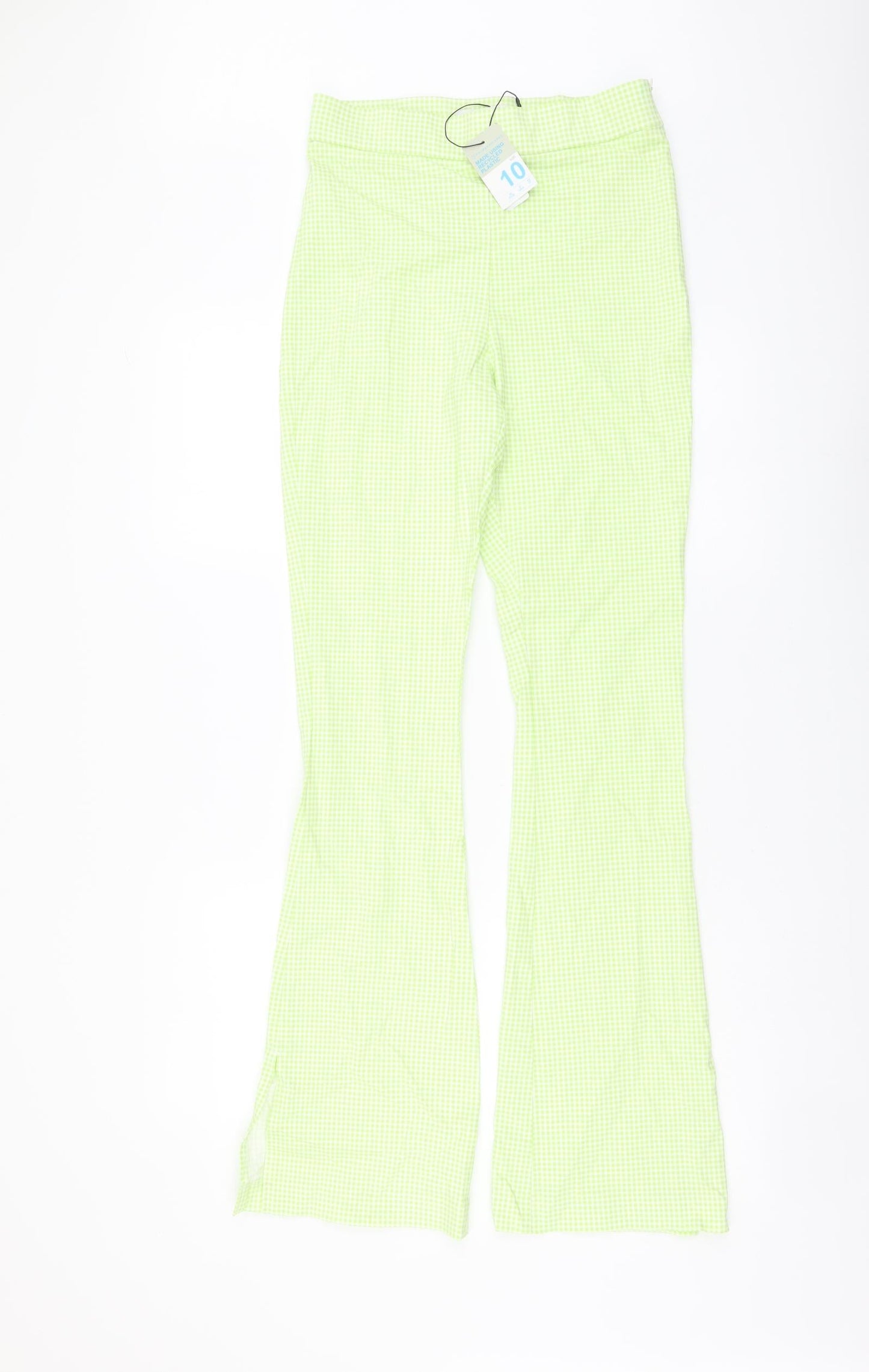 Womens UK Size 10 Primark Regular Fit Sweatpants Green Trousers