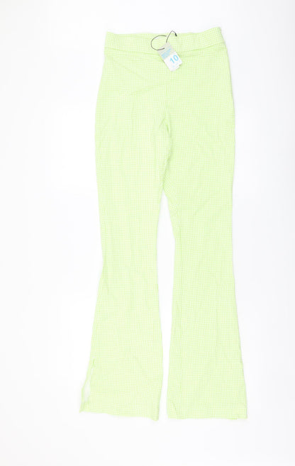 Womens UK Size 10 Primark Regular Fit Sweatpants Green Trousers