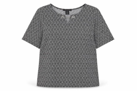 Womens UK Size S Tahari Black Basic T-Shirt