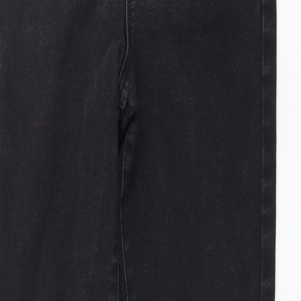 Denim & Co. Womens Grey Cotton Skinny Jeans Size 10 L30 in Regular Button