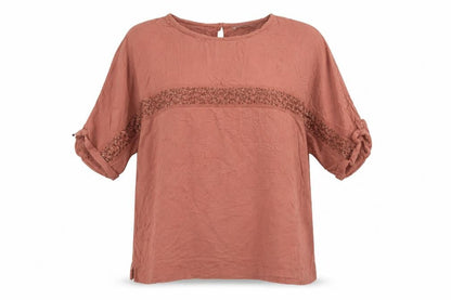 Womens UK Size 14 NEXT Brown Basic Blouse