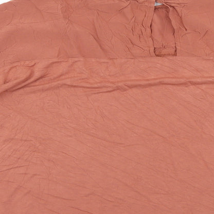 Womens UK Size 14 NEXT Brown Basic Blouse