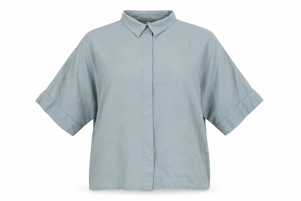 Womens UK Size XS H&M Green Basic Button-Up