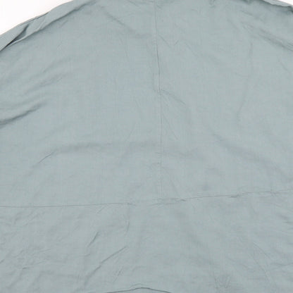 Womens UK Size XS H&M Green Basic Button-Up