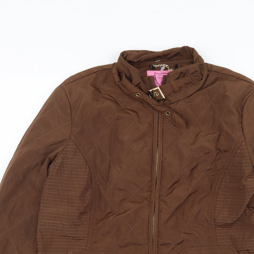 Cougar Womens Brown Jacket Size S Zip