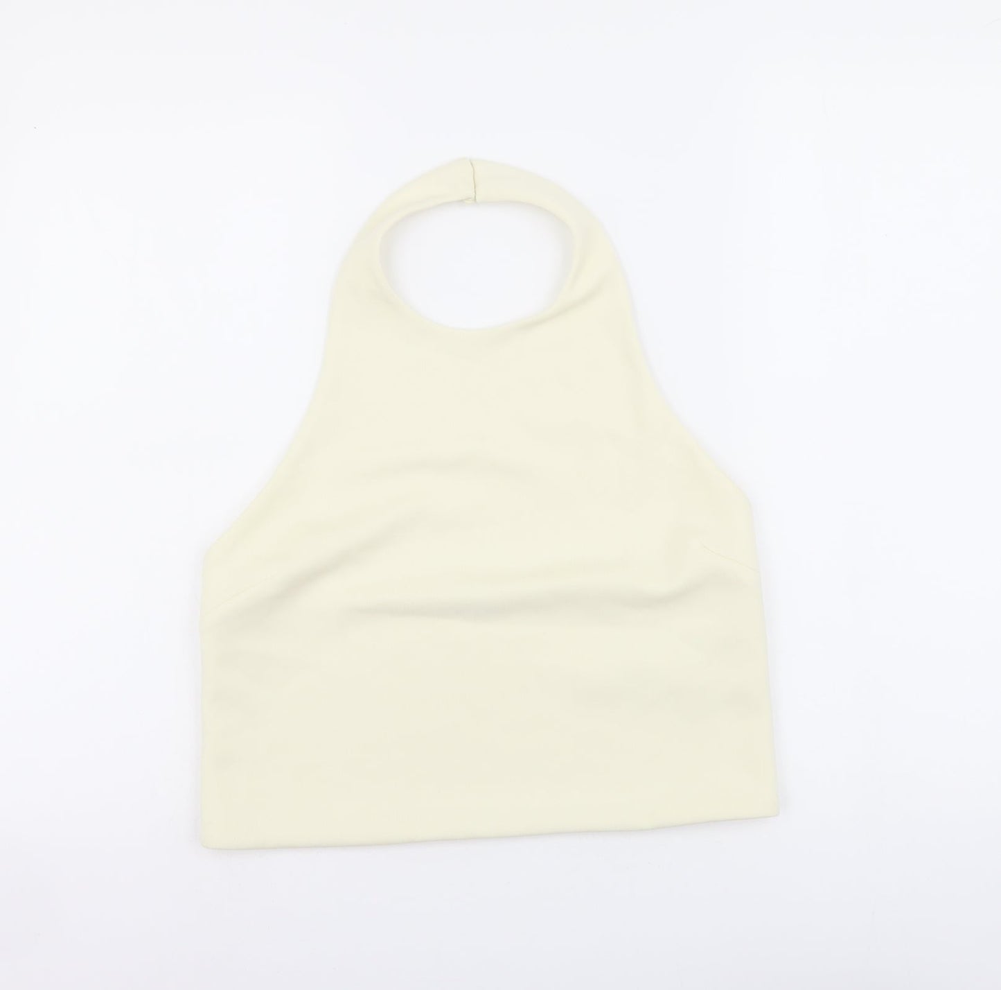 Womens UK Size M Zara Ivory Cropped Tank
