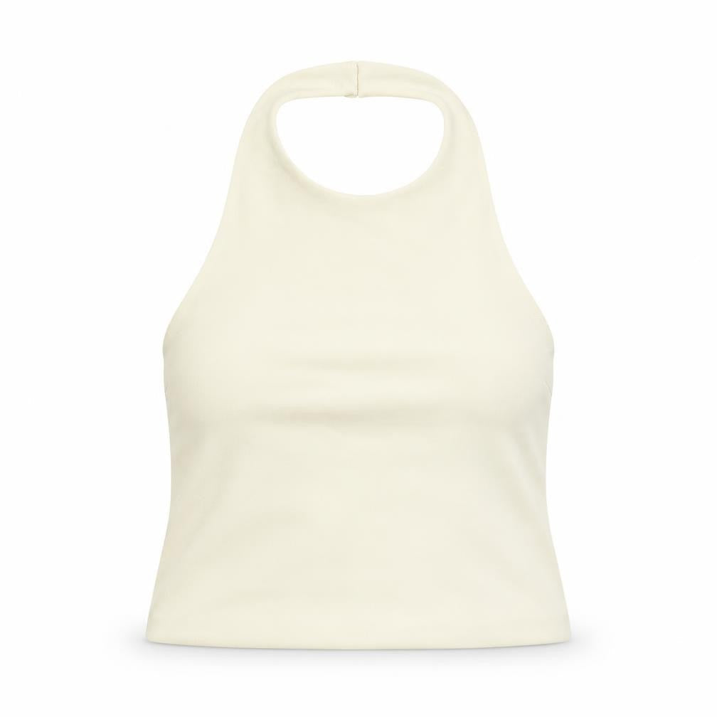 Womens UK Size M Zara Ivory Cropped Tank
