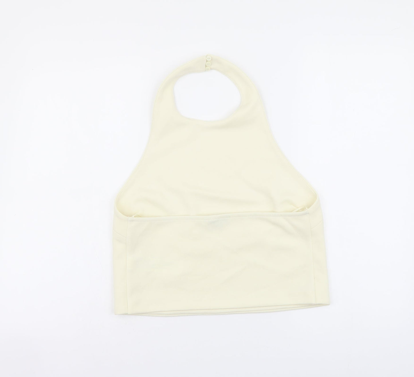 Womens UK Size M Zara Ivory Cropped Tank