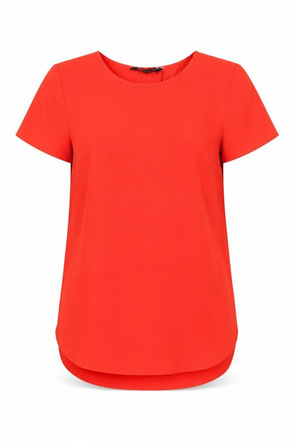 Womens UK Size 8 New Look Red Basic Blouse
