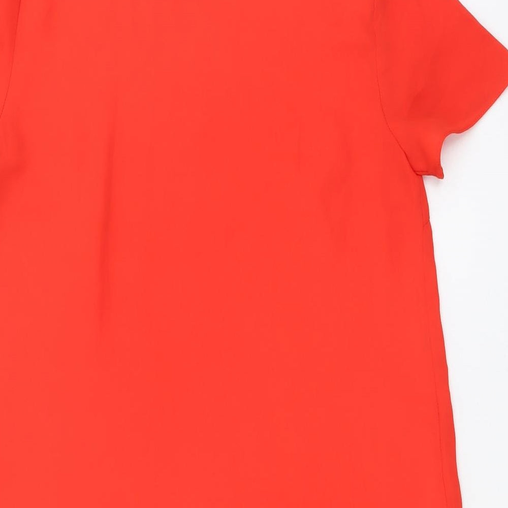 Womens UK Size 8 New Look Red Basic Blouse