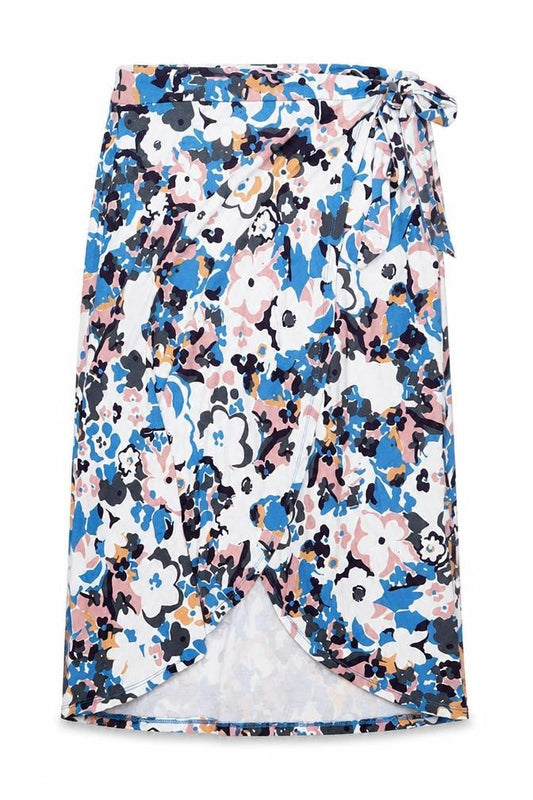 Rachel Zoe Womens Multicoloured Floral Viscose Wrap Skirt Size S