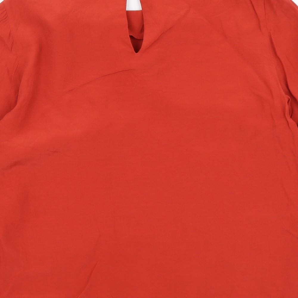 Womens UK Size 8 Monsoon Red Basic Blouse
