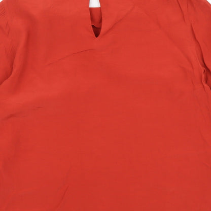 Womens UK Size 8 Monsoon Red Basic Blouse