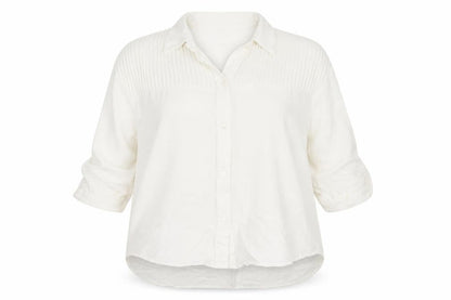 Womens UK Size L SheIn Ivory Basic Button-Up