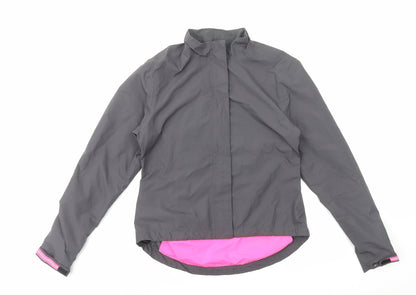Womens UK Size S Crane Grey Windbreaker Coat