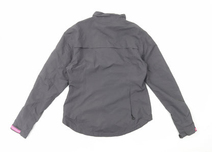 Womens UK Size S Crane Grey Windbreaker Coat