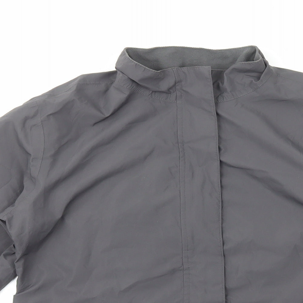 Womens UK Size S Crane Grey Windbreaker Coat