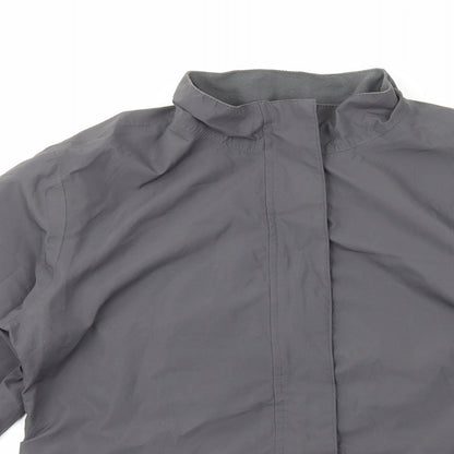 Womens UK Size S Crane Grey Windbreaker Coat